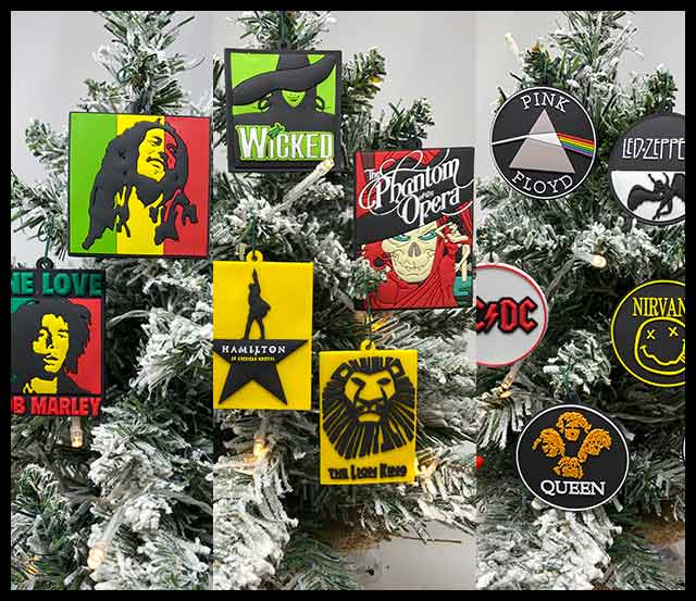 Music and Musical Christmas Ornament Sets