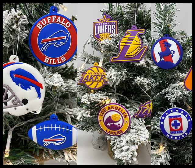 NFL, NBA, MLB christmas Ornament Sets