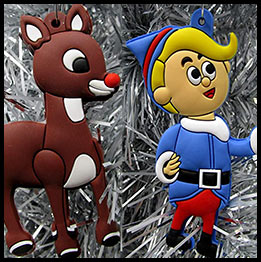 Rudolph The Red Nosed Raindeer Christmas Ornaments