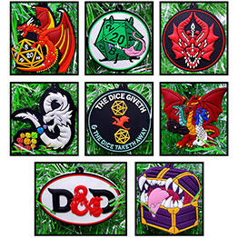 Dungeons and Dragons Christmas Ornament 8 Piece Set