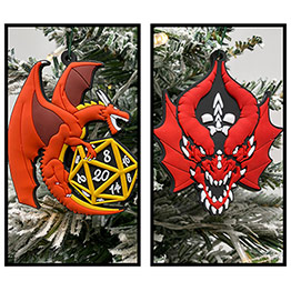 Dungeons and Dragons Christmas Ornaments 2 Piece Set