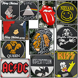 Rock Music Christmas Ornaments