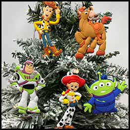 Disney Toy Story 5 Piece Christmas Ornament Set