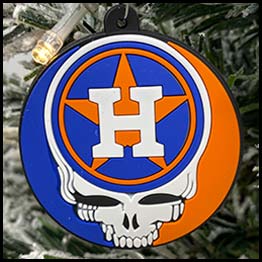 Grateful Dead Houston Astros Christmas Ornament