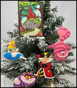 Disney Alice in Wonderland Christmas Ornament Set