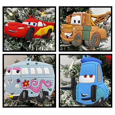 Cars 4 Piece Ornament Set