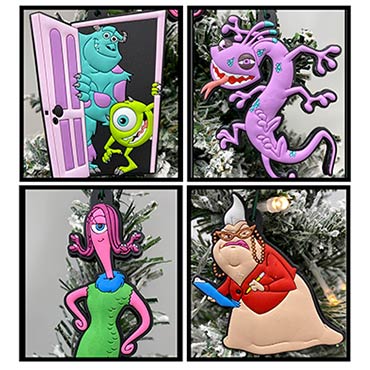 Disney Monsters Inc. 4  Christmas Ornament Set