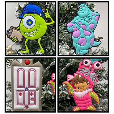 Disney Monsters Inc. 4 Piece Ornament Set