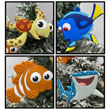 Disney Finding Nemo 4 Christmas Ornament Set