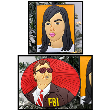 Parks and Recreation Burt Macklin and April Ludgate Ornament Set