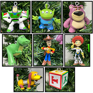 Disney Toy Story 8 Ornament Set